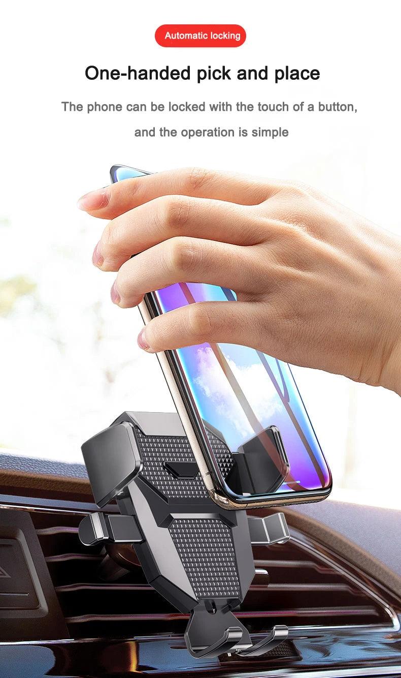 Suporte Celular Carro Veicular Trava Automática Anti Queda