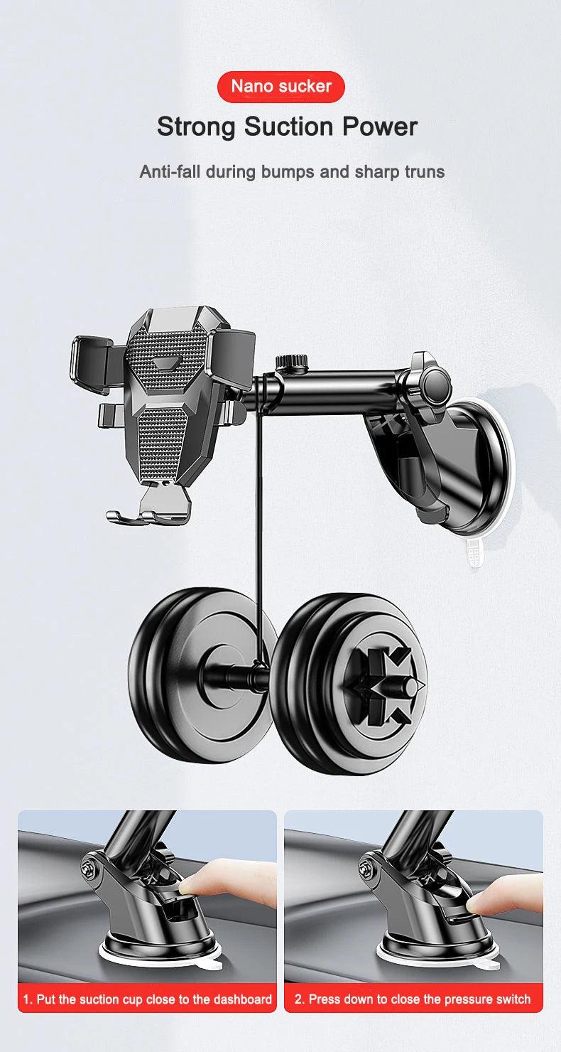 Suporte Celular Carro Veicular Trava Automática Anti Queda